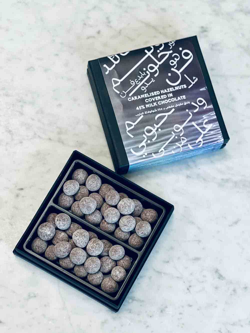 Mirzam - Salty Pearls - Caramelized Hazelnuts In 45% Milk Chocolate - 200 g