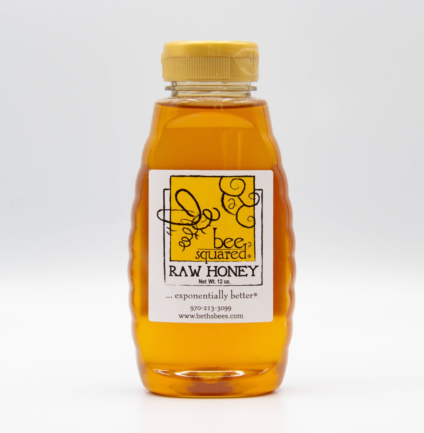 Bee Squared Apiaries - Clover Honey - 12 oz. Squeeze Bottle