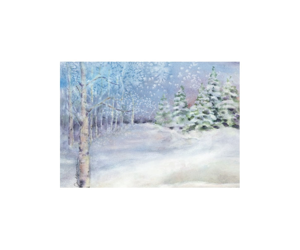 Jan Spencer - Watercolor Greeting Card - Winter's Magic