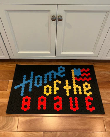 Letterfolk - Tile Mat - Black Standard