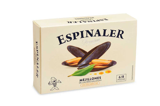 Espinaler - Mussels In Pickled Sauce 6/8 Premium Line - 120 g