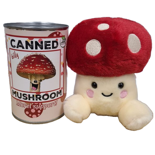 Canned Gifts - Gilly The Canned Mushroom - Stuffed Animal