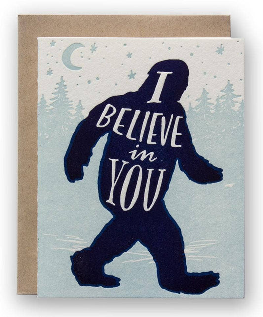 Ladyfingers Letterpress - I Believe In You - Card