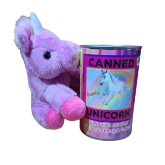 Canned Gifts - Sparkles The Canned Rainbow Unicorn - Stuffed Animal