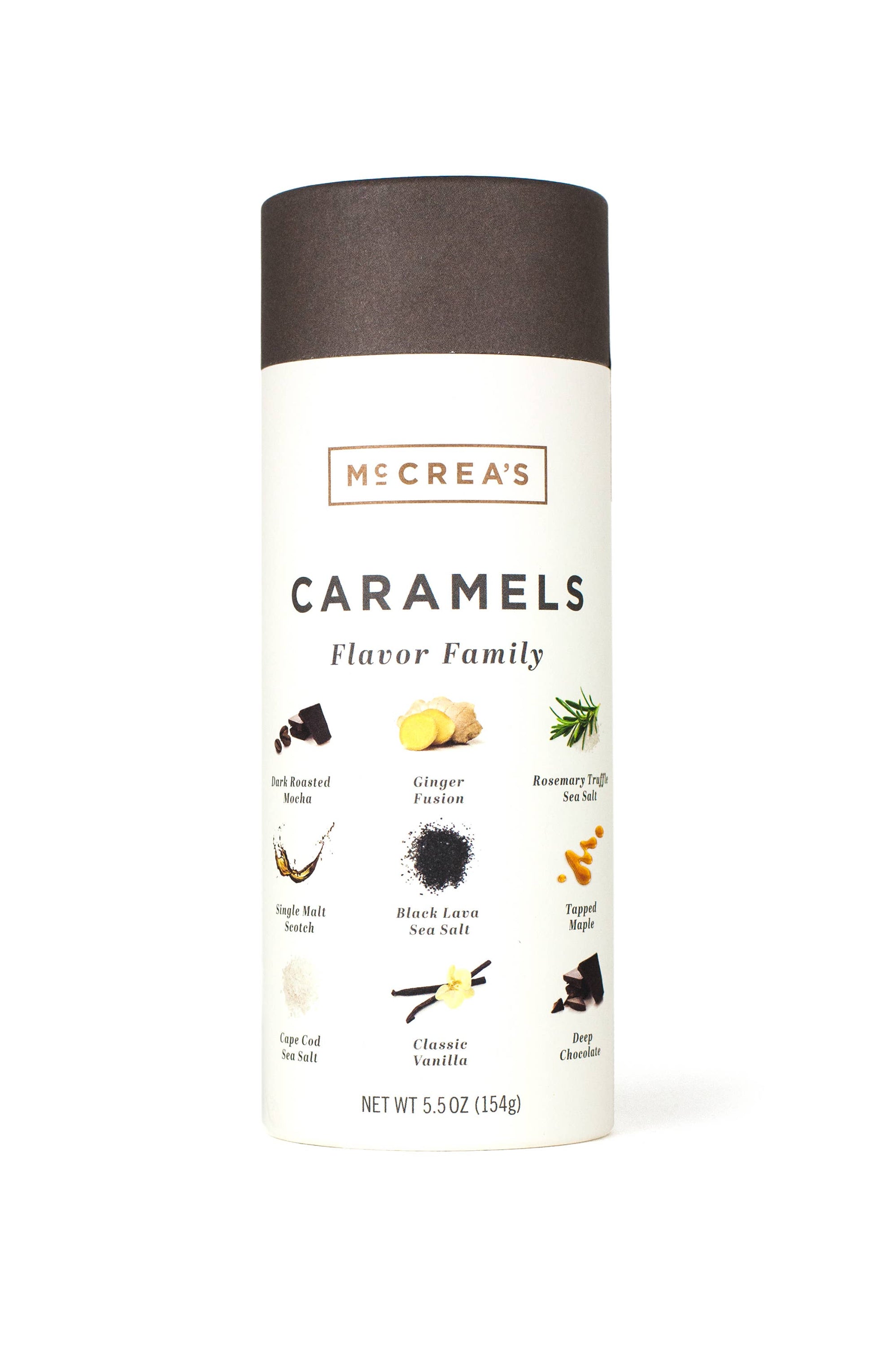 McCrea's Candies - Caramels Tall Tube - Flavor Family - 5.5 oz.
