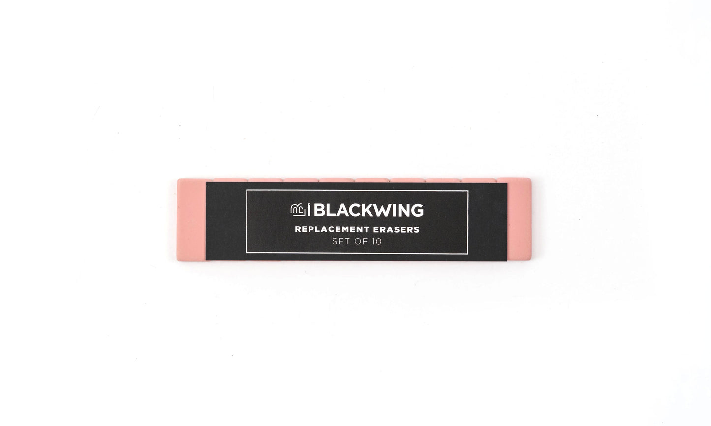 Blackwing - Replacement Erasers - Pink (Set Of 10)