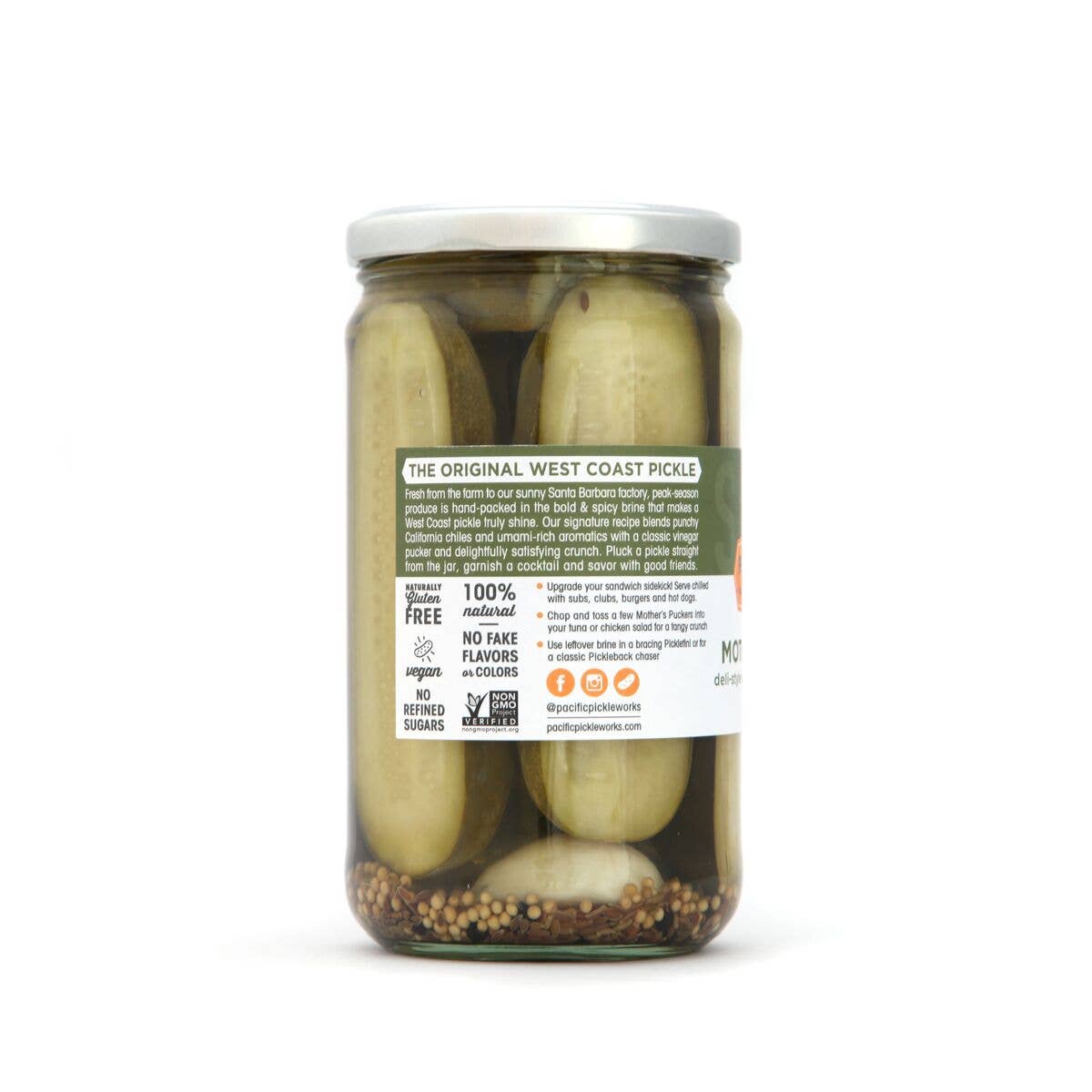 Pacific Pickle Works - Mother's Puckers - Garlic Dill Pickles - 24 oz.