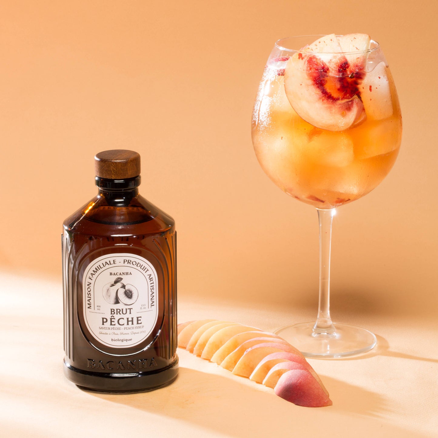 Bacanha - Peach Syrup - 13.5 oz.
