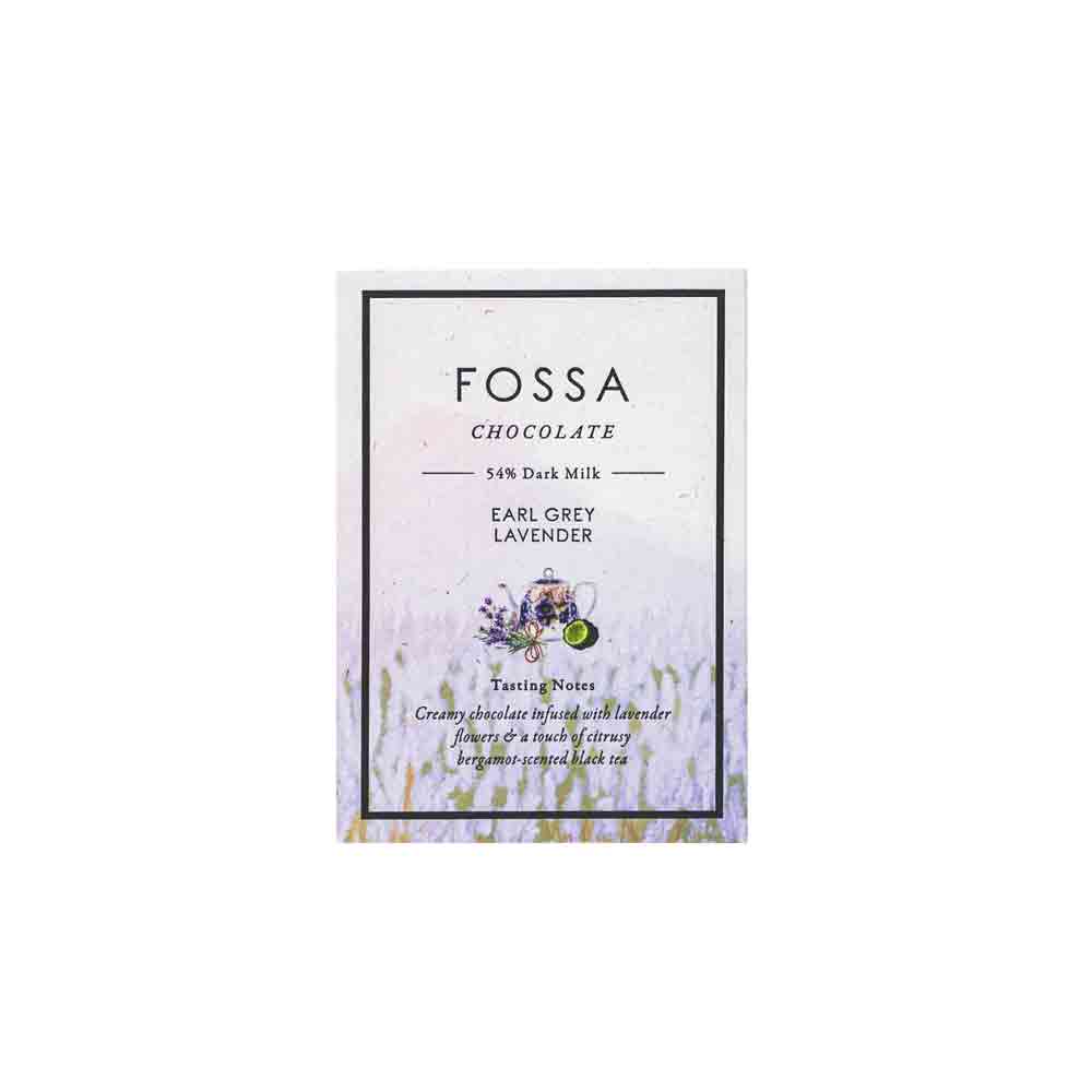 Fossa - Earl Grey Lavender - Dark Milk Chocolate - 50 g