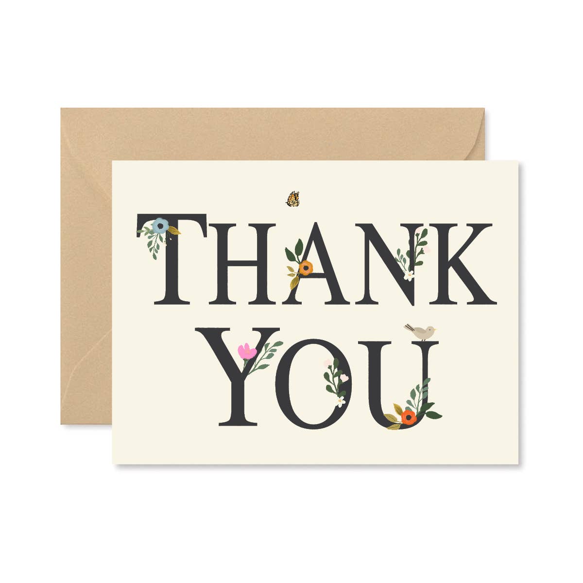 Ginger P. Designs - Thank You - Floral Greeting Card