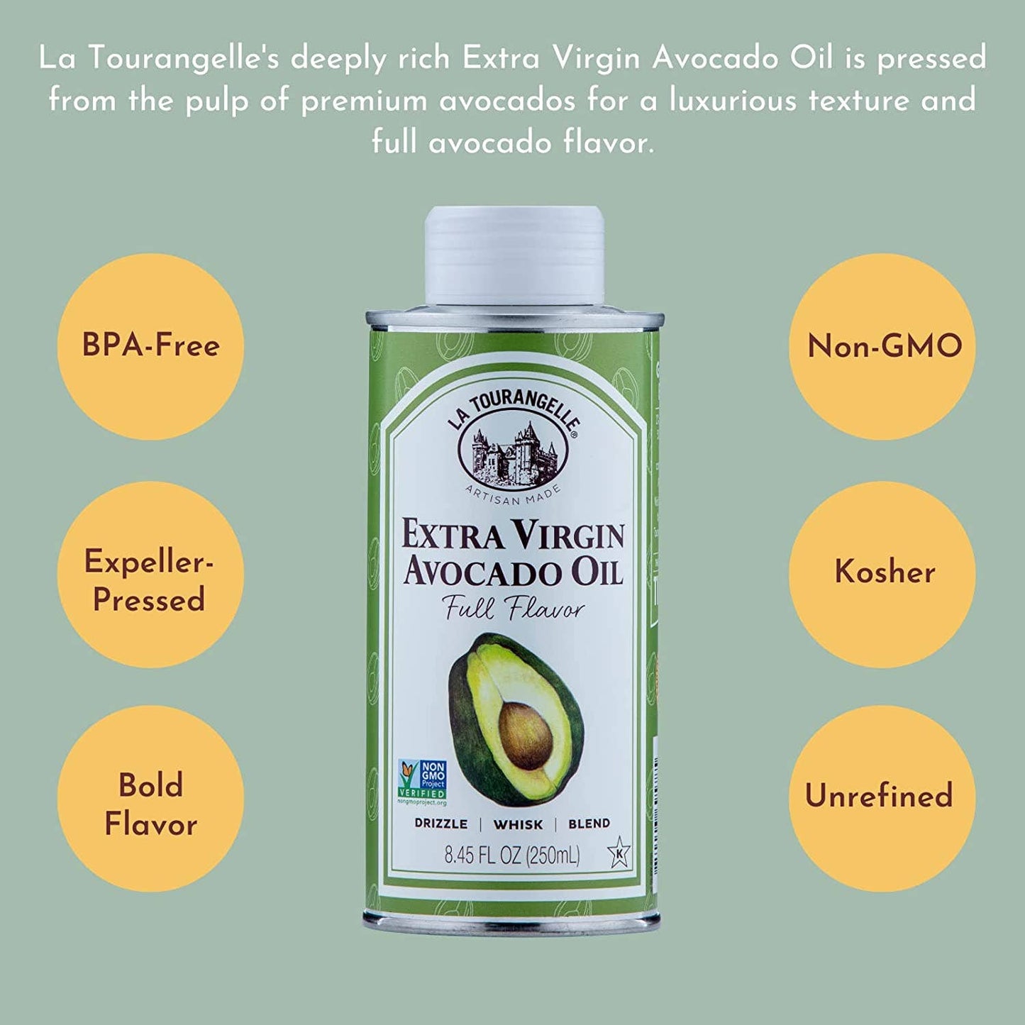 La Tourangelle - Extra Virgin Avocado Oil - 8.45 oz.
