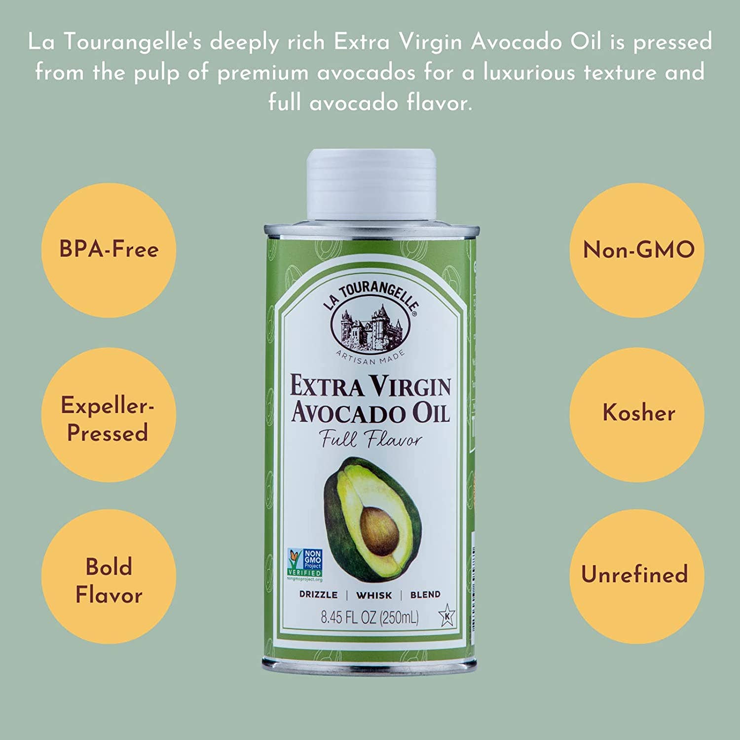 La Tourangelle - Extra Virgin Avocado Oil - 8.45 oz.