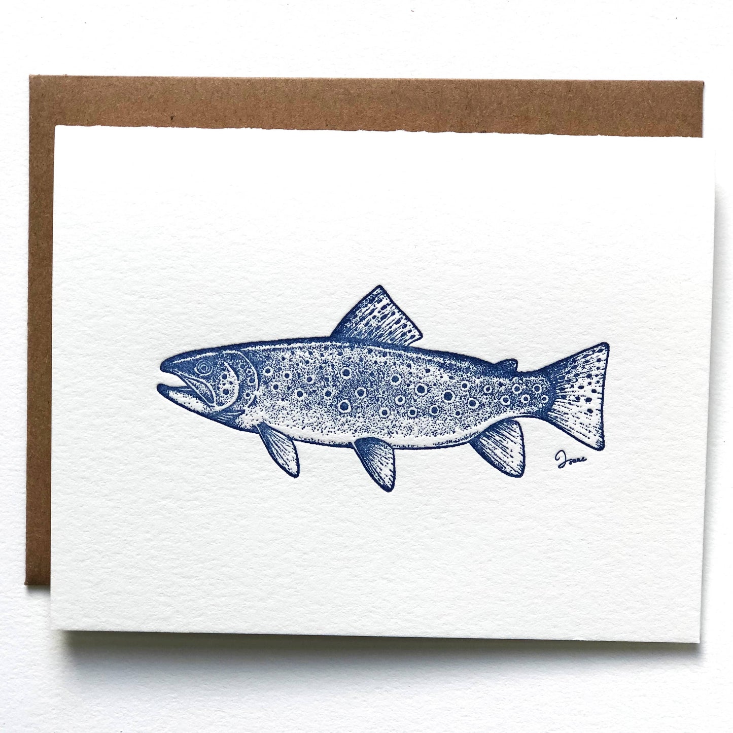 Ice Pond Press - Blue Trout Card