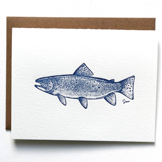 Ice Pond Press - Blue Trout Card