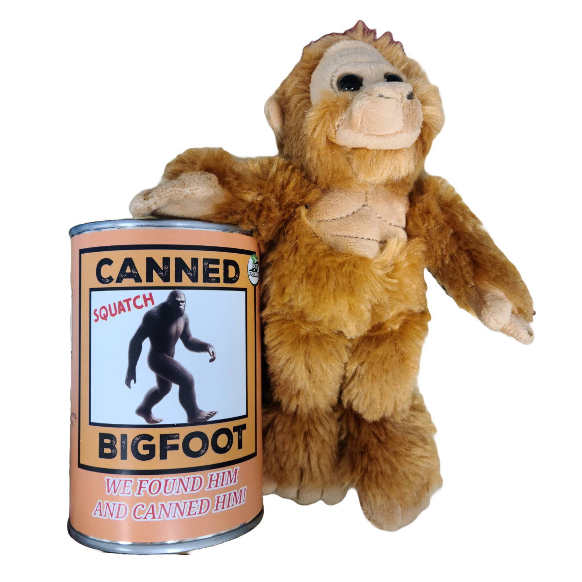 Canned Gifts - Squatch The Canned Bigfoot - Stuffed Animal