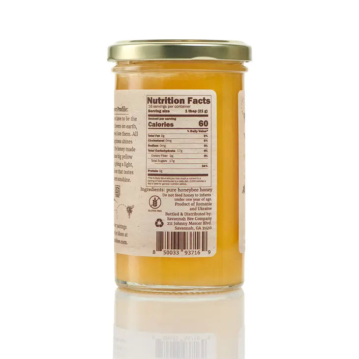 Savannah Bee Company - Sunflower Honey - 12 oz.