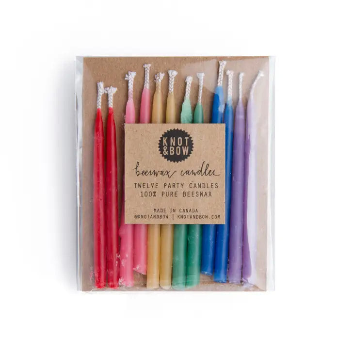 Knot & Bow - Assorted Beeswax Birthday Candles