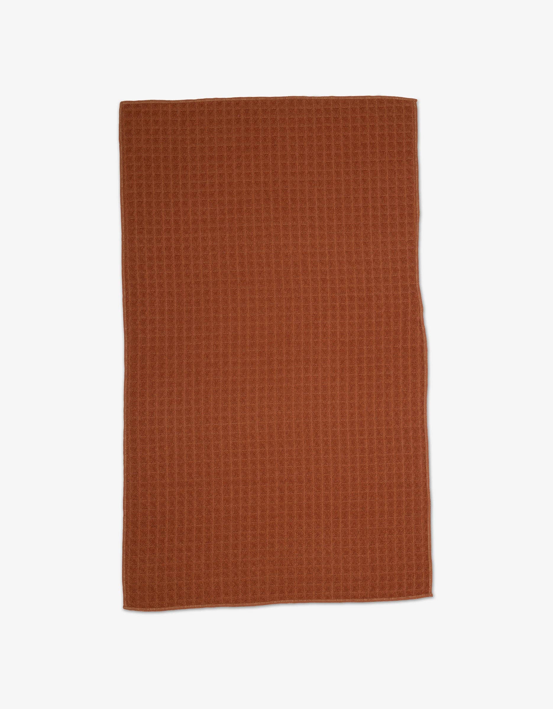 Geometry - Clay - Waffle Bath Towel