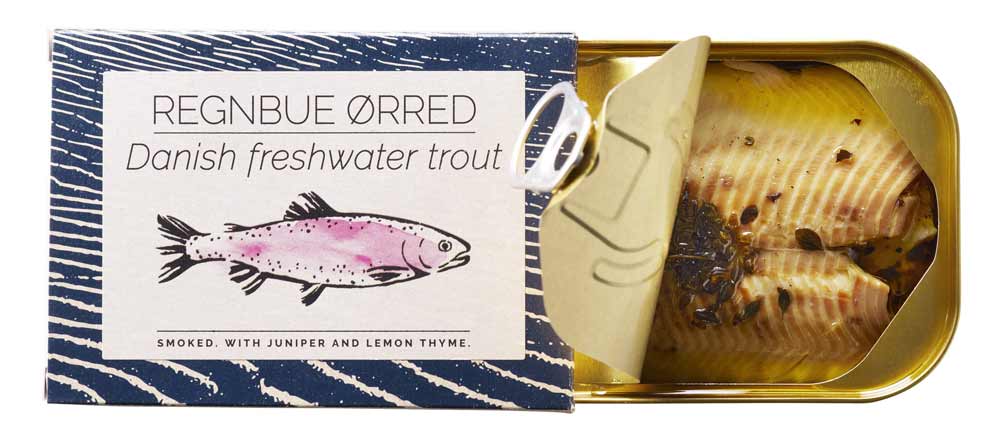 Fangst - Regnbue Ørred Danish Freshwater Trout Smoked w/ Juniper & Lemon Thyme - 110 g