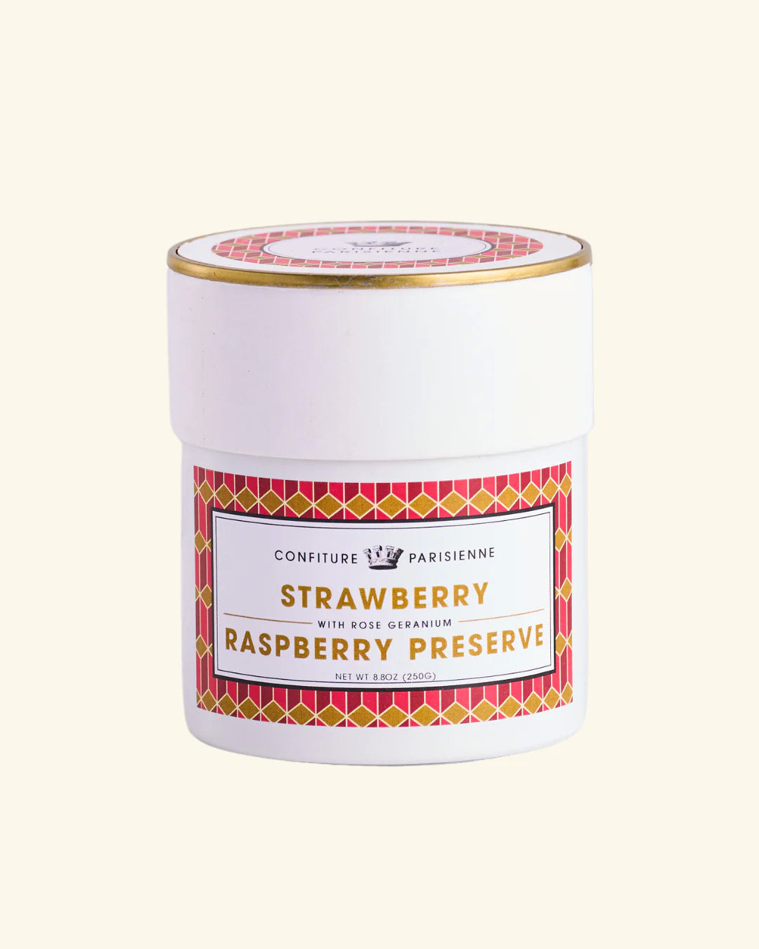 Confiture Parisienne - Strawberry, Raspberry Geranium Rose Preserves - 8.8 oz.
