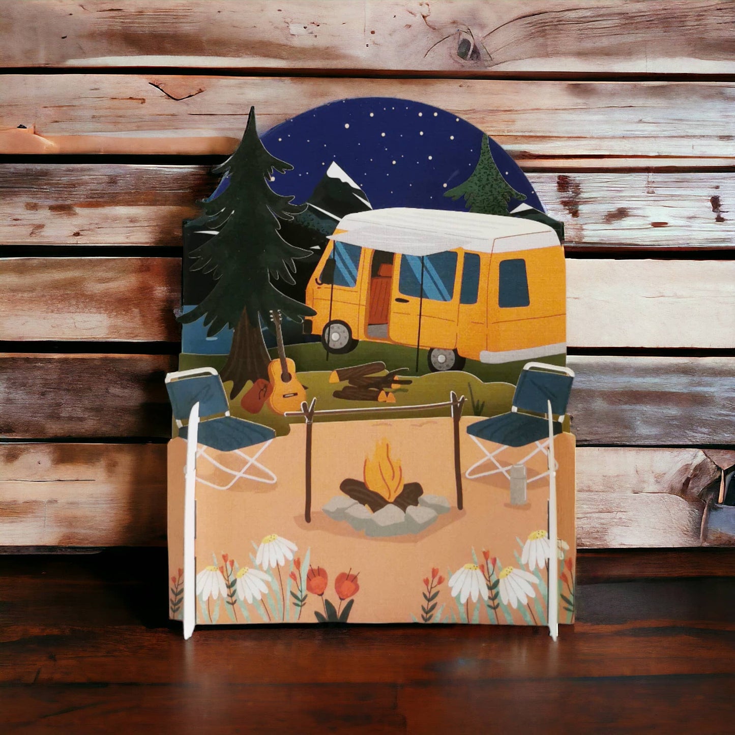 Alljoy Design - Miniature World Pop Up Card - Camping