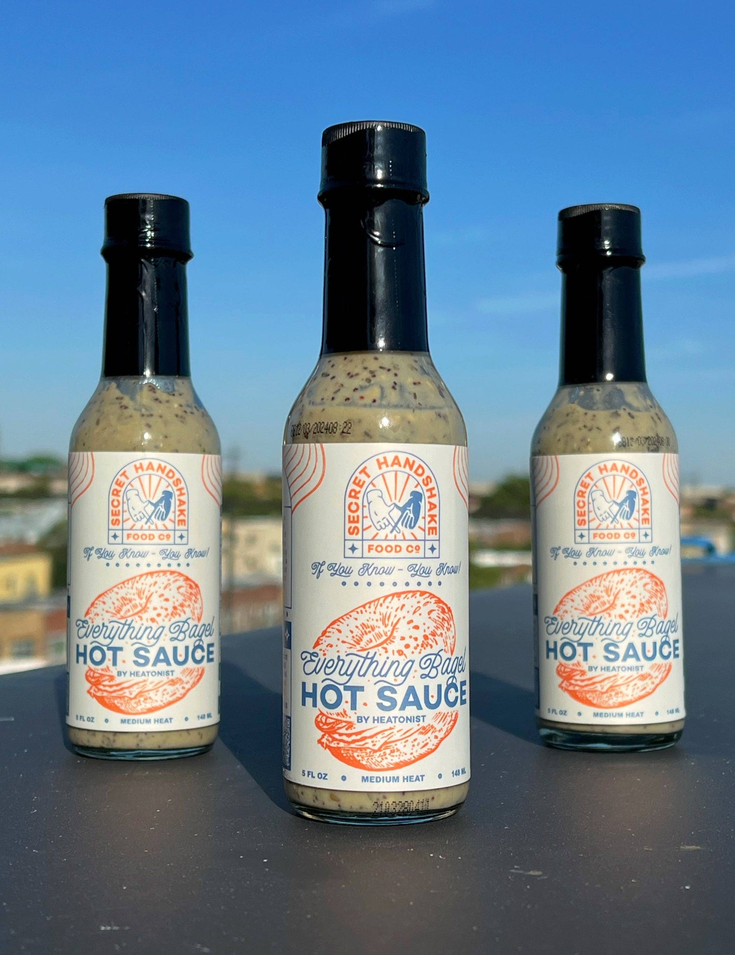 Secret Handshake Food Co. - Everything Bagel Hot Sauce - 5 oz.
