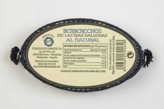 Conservas De Cambados - Cockles In Brine 30/40 - 111 g