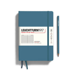 LEUCHTTURM1917 - Notebooks - Medium (A5) - Ruled, Hardcover, Stone Blue