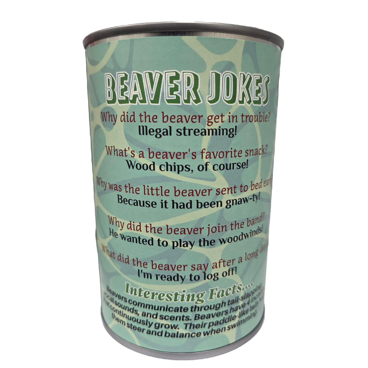 Canned Gifts - Chipper The Canned Beaver - Stuffed Animal