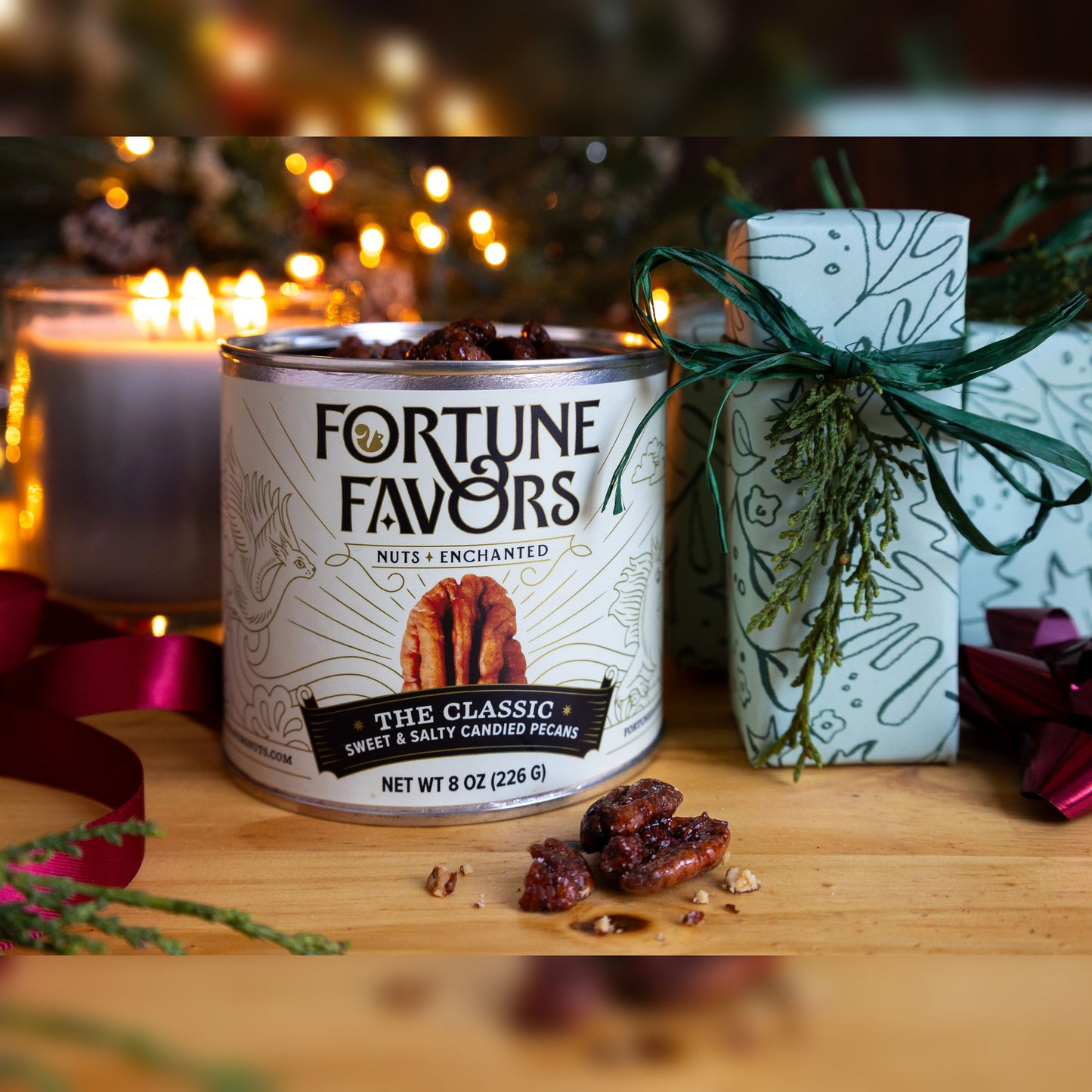 Fortune Favors - The Classic - Sweet & Salty Candied Pecans - 8 oz.