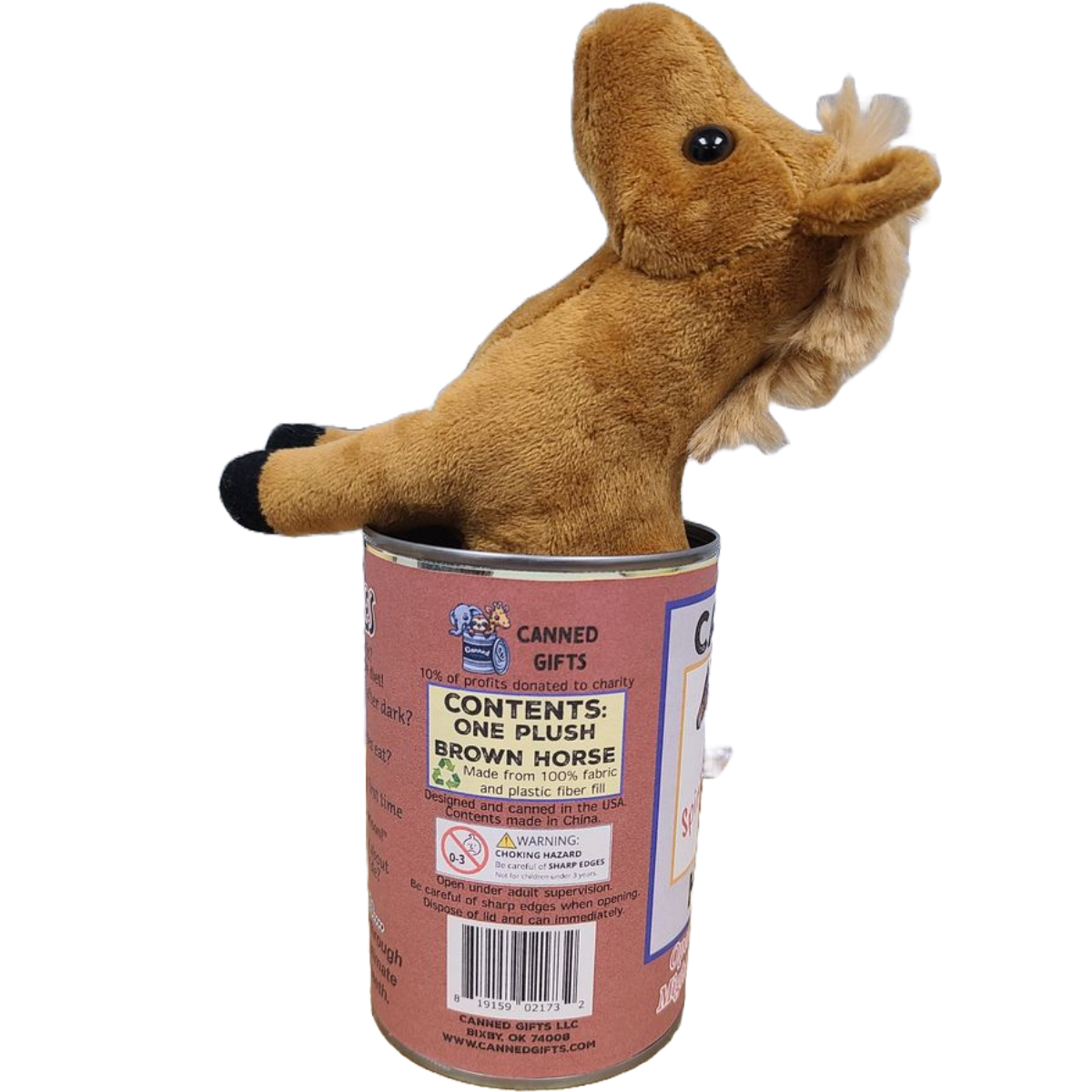 Canned Gifts - Spirit The Canned Horse - Stuffed Animal