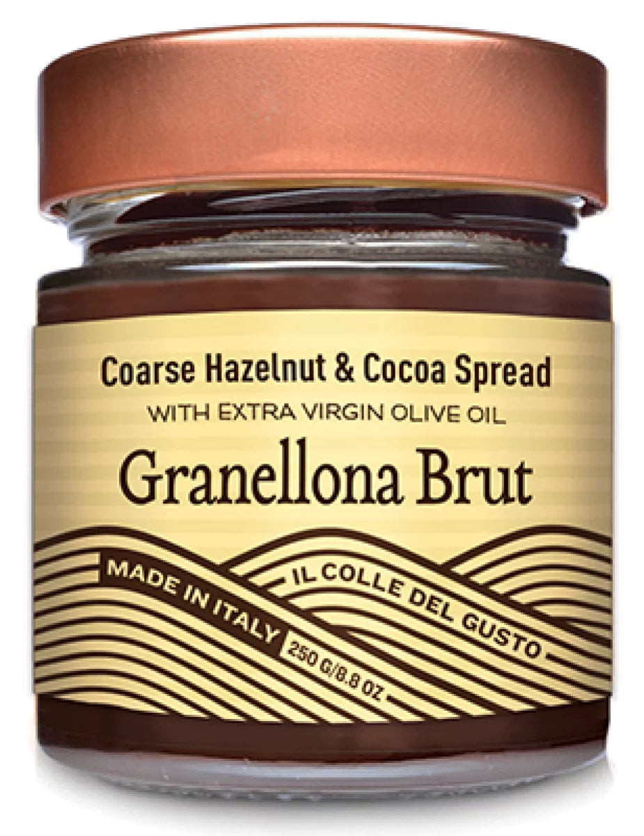 Il Colle Del Gusto - Granellona Brut - Coarse Hazelnut Chocolate Spread w/ Extra Virgin Olive Oil