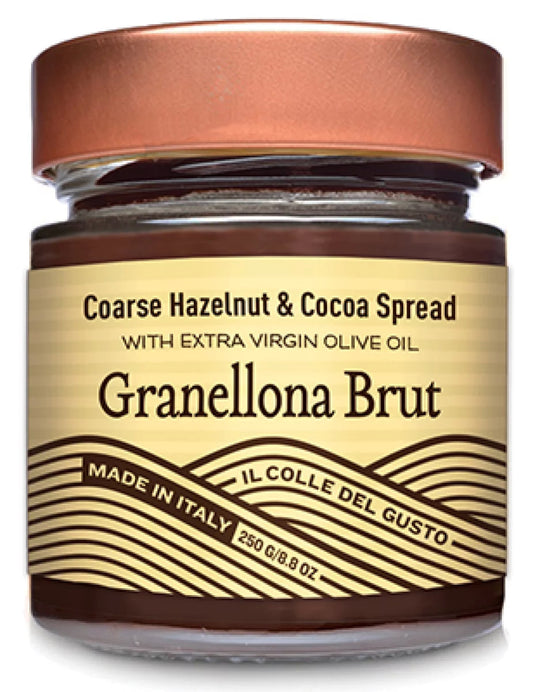 Il Colle Del Gusto - Granellona Brut - Coarse Hazelnut Chocolate Spread w/ Extra Virgin Olive Oil