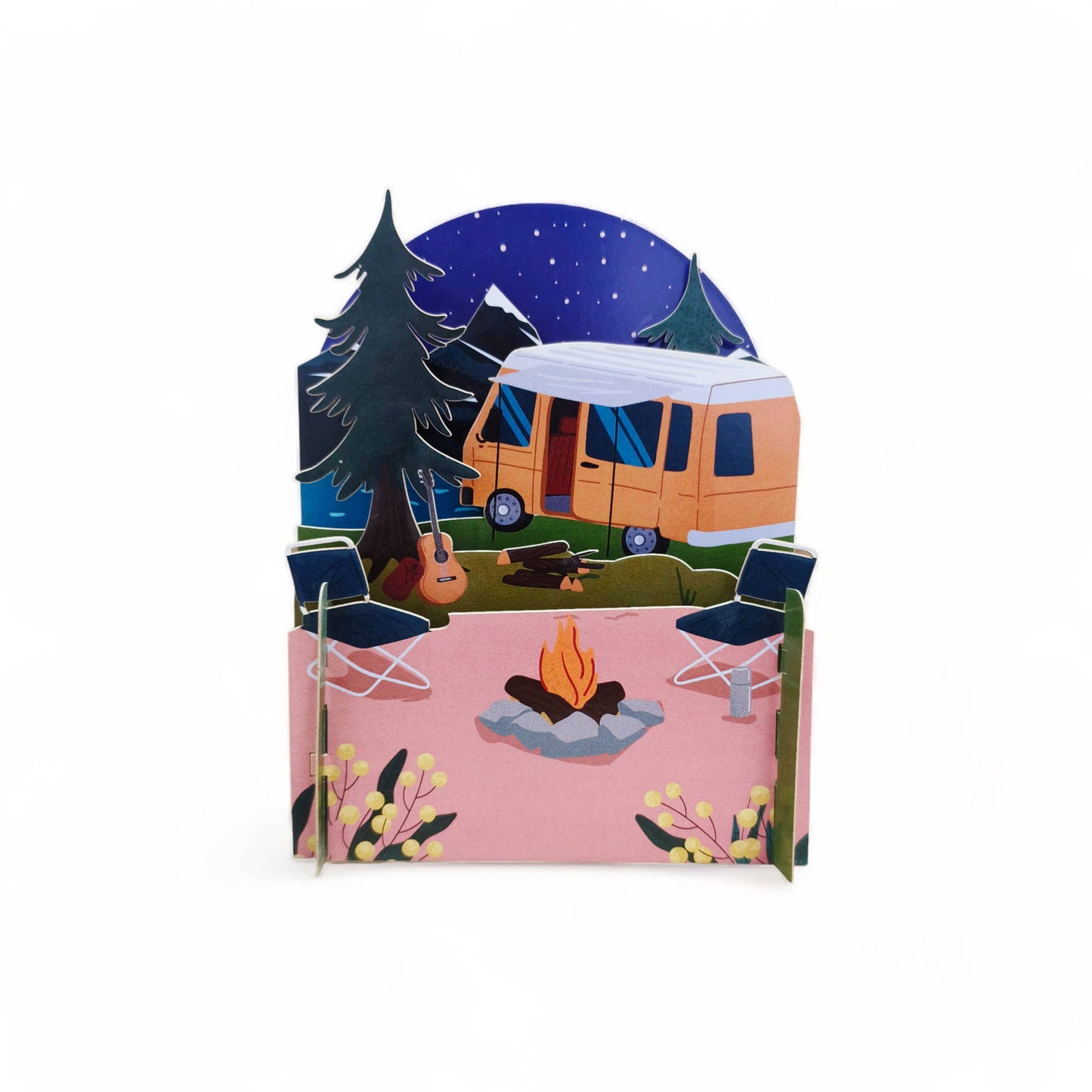 Alljoy Design - Miniature World Pop Up Card - Camping