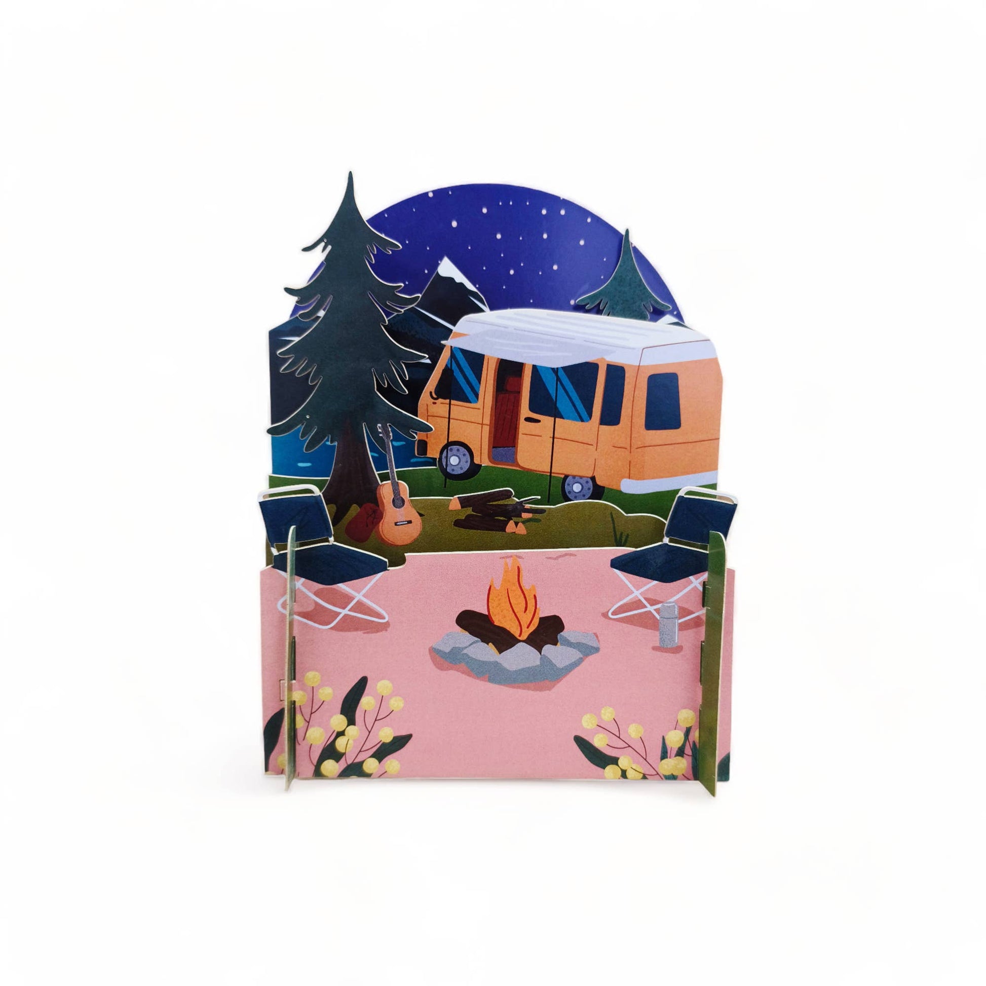 Alljoy Design - Miniature World Pop Up Card - Camping