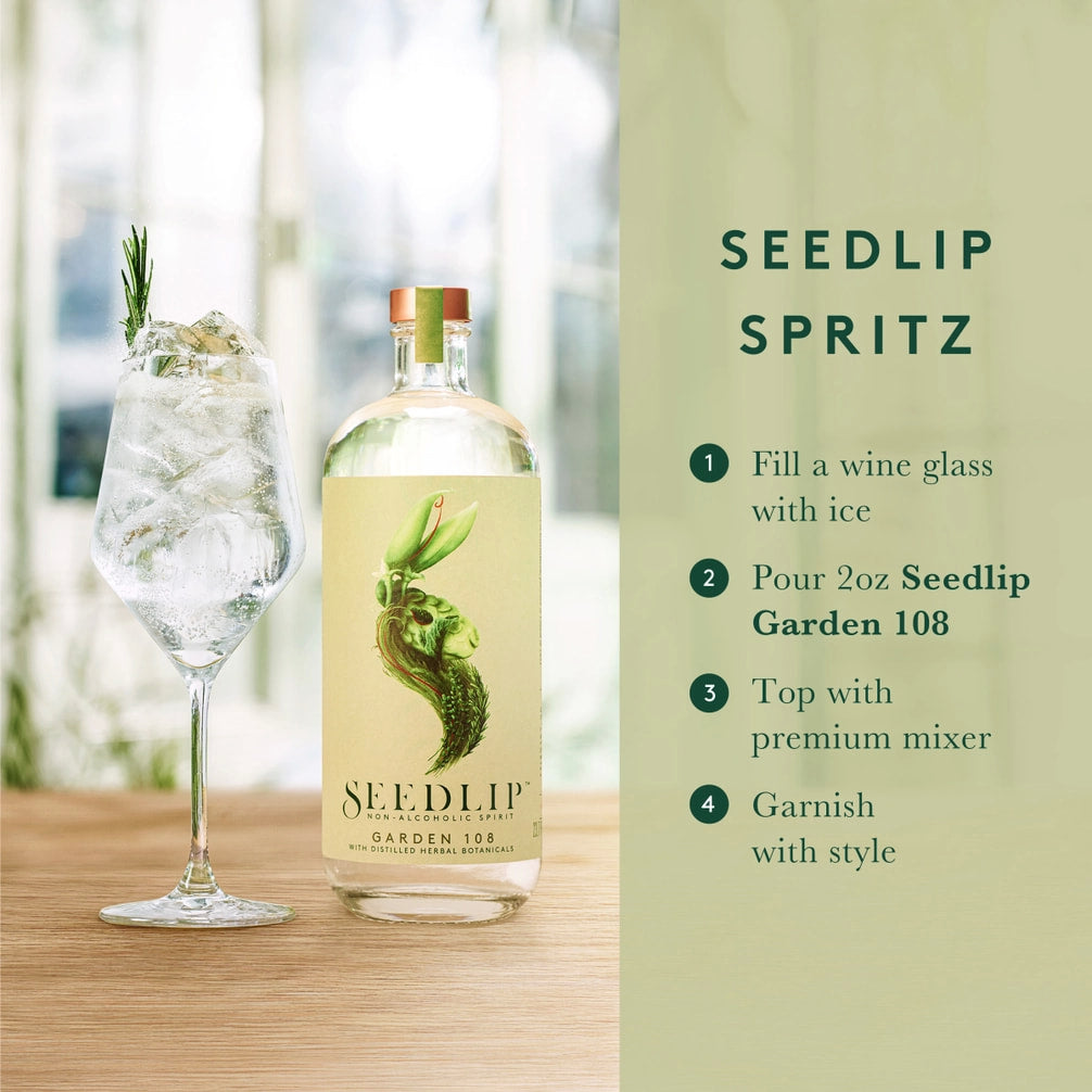 Seedlip - Garden 108 - Non-Alcoholic Spirit - 700 mL