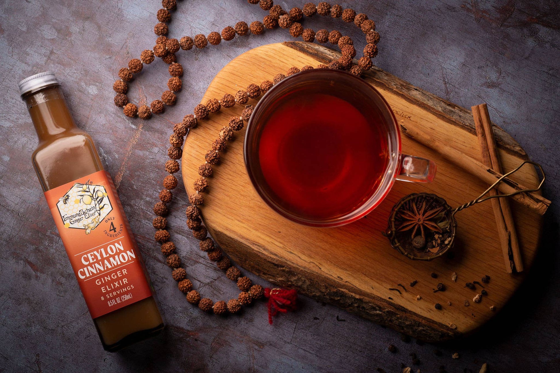 ImmuneSchein - Ceylon Cinnamon Ginger Elixir - 8.5 fl. oz. - Good Food Award Winner