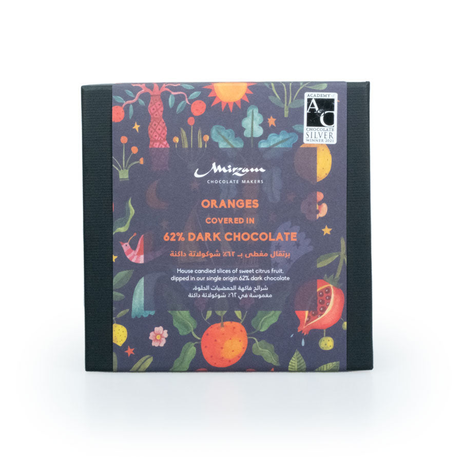 Mirzam - Secret Spice Garden - 62% - Dark Chocolate Coated Oranges - 200 g