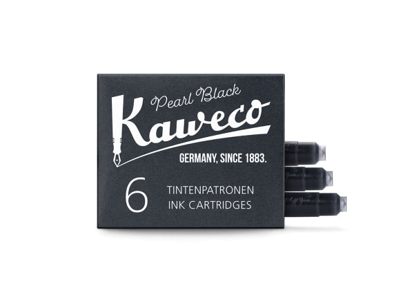 Kaweco - Ink Cartridges - Pearl Black - 6 Pieces