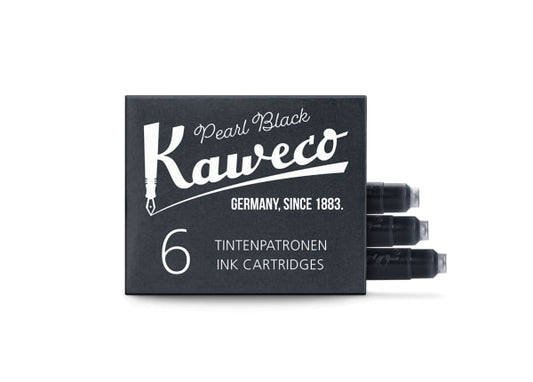 Kaweco - Ink Cartridges - Pearl Black - 6 Pieces
