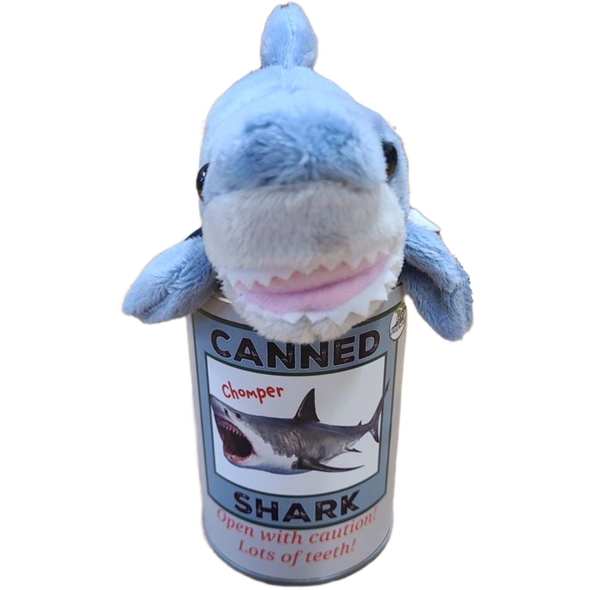 Canned Gifts - Chomper The Canned Shark - Stuffed Animal