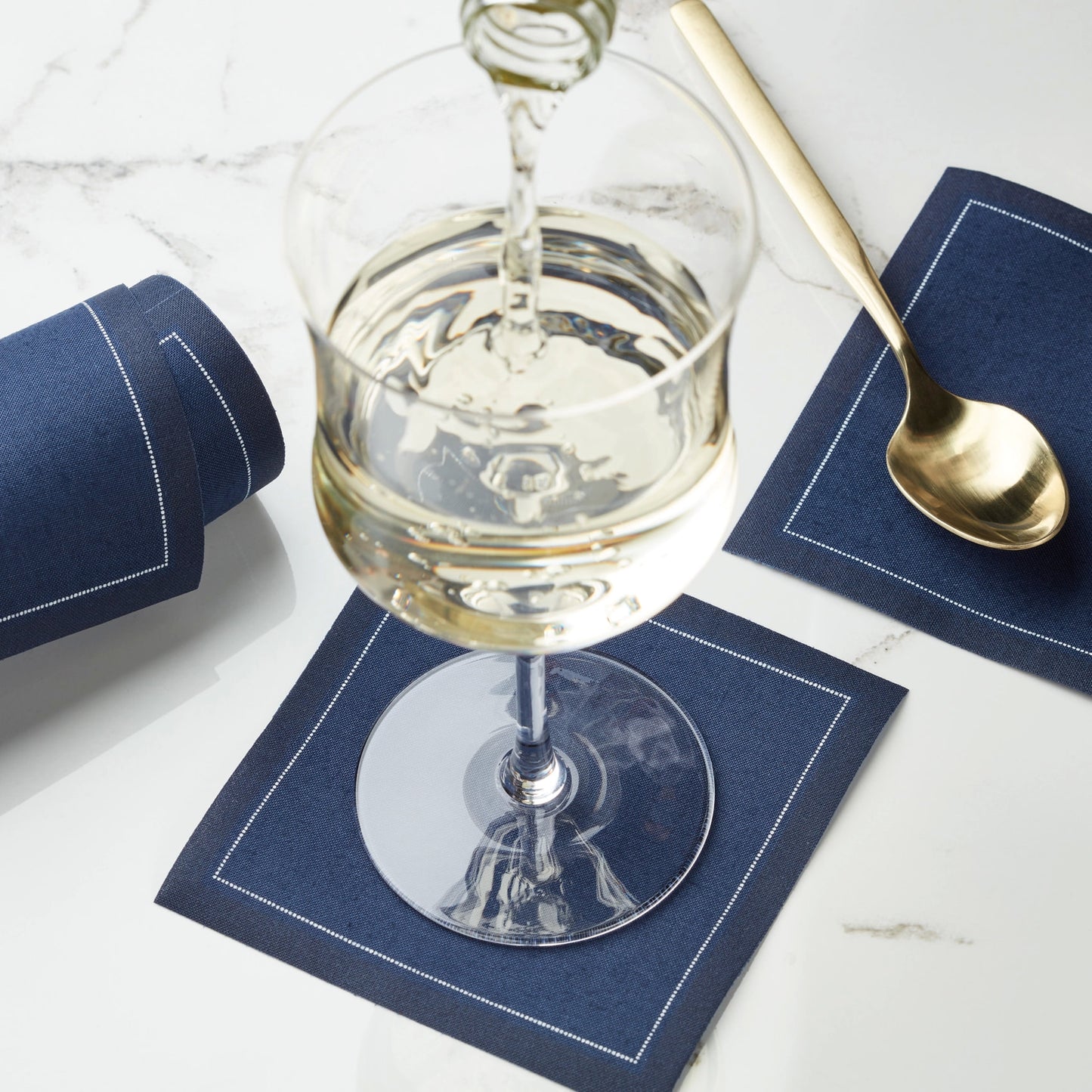 MY DRAP - Petrol Blue Cocktail Napkin - 50 Unit Roll