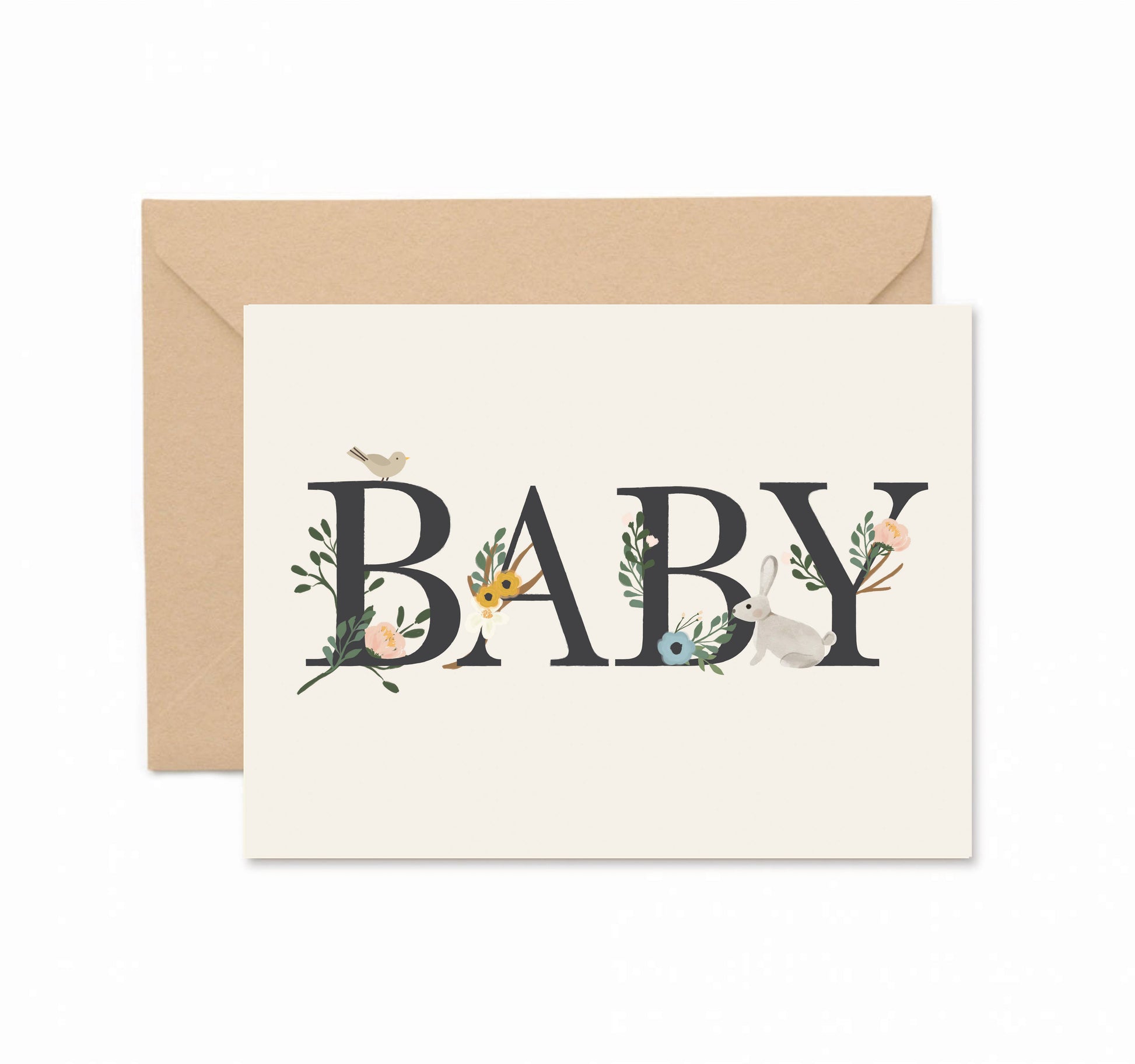 Ginger P. Designs - Baby - Floral Greeting Card