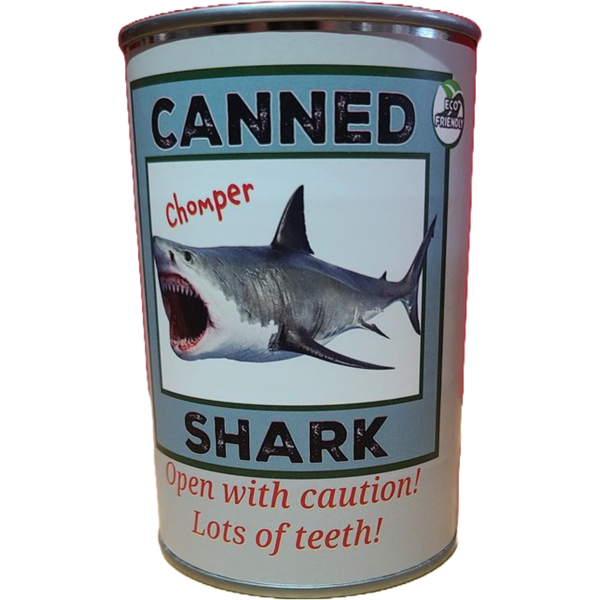 Canned Gifts - Chomper The Canned Shark - Stuffed Animal