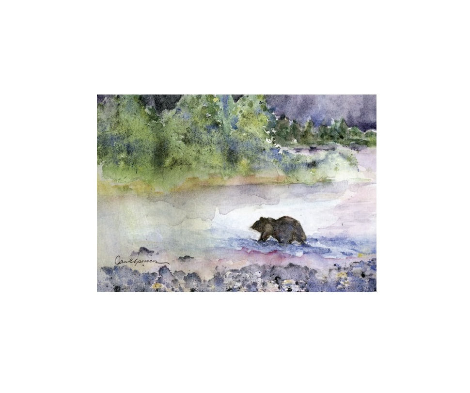 Jan Spencer - Watercolor Greeting Card - River Walk