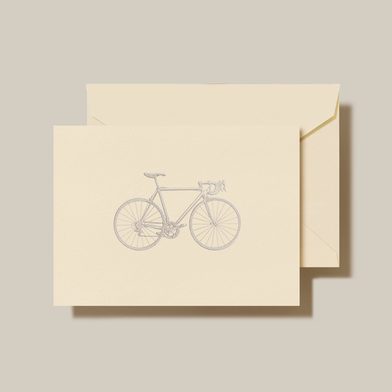 Crane - Racing Bike Folded Note - 10 Notes / 10 Envelopes