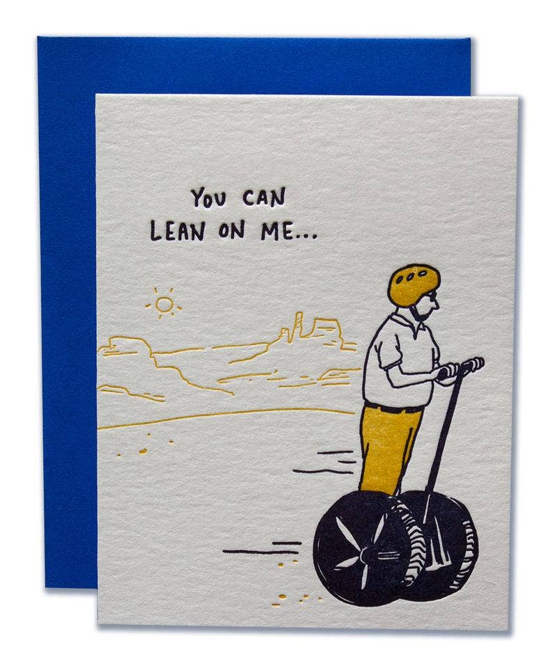 Ladyfingers Letterpress - Lean On Me Card