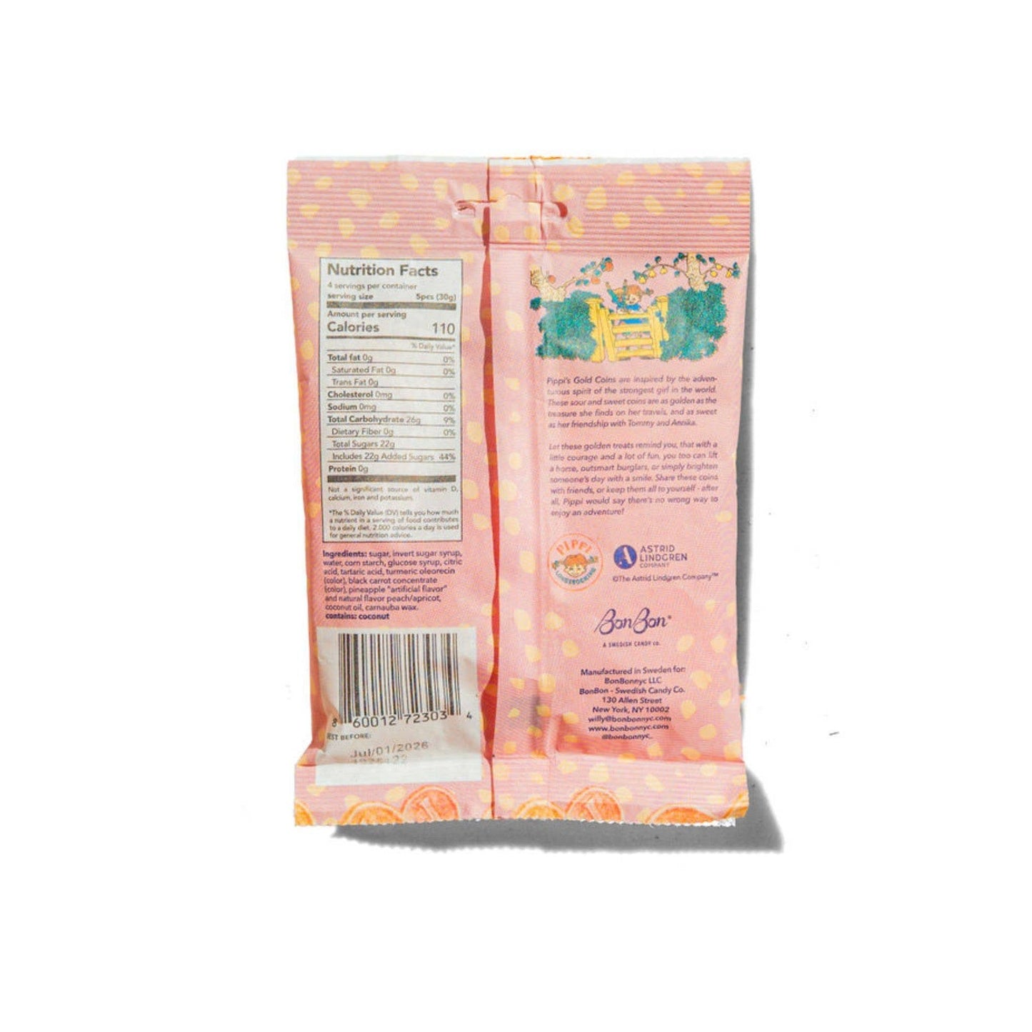 BonBon - Pippi Longstocking Gold Coins - 4.2 oz. (120 g)