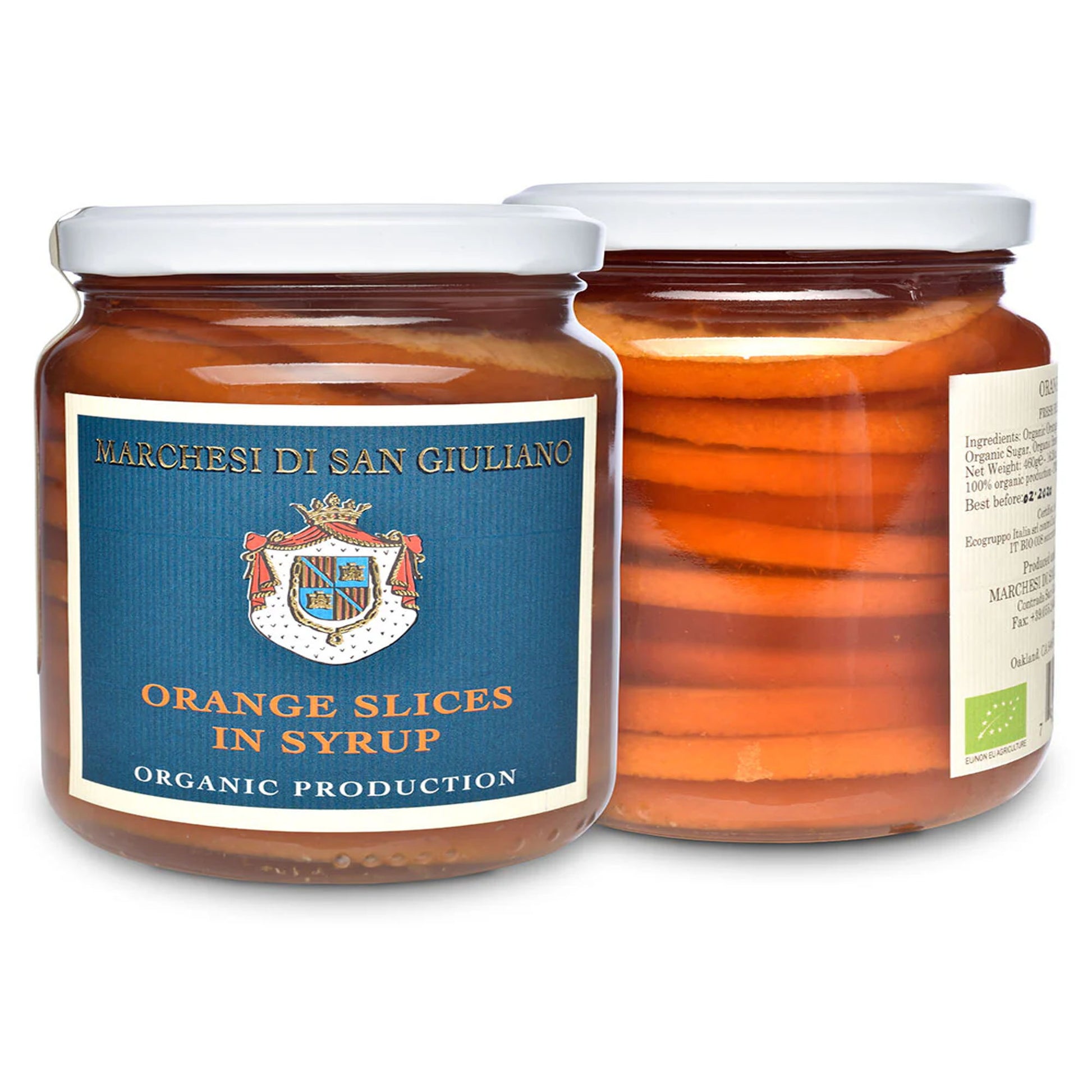 Marchesi di San Giuliano - Organic Sicilian Orange Slices in Syrup - 460 g