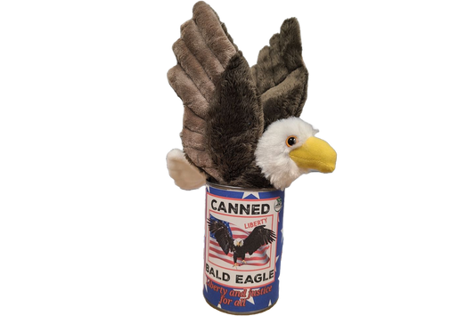 Canned Gifts - Liberty The Canned Bald Eagle - Stuffed Animal